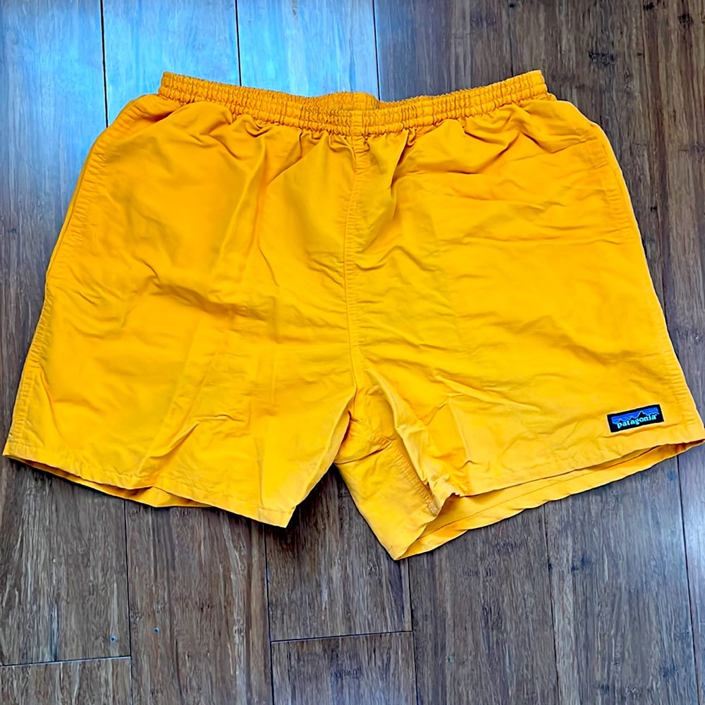 Patagonia Mango (Bright Orange) mens 5” baggies